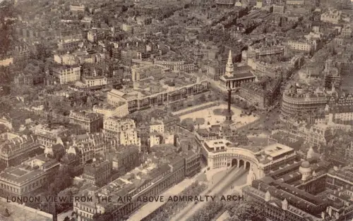 L234 England London Luftaufnahme über Admiralitätsbogen Vintage Postkarte