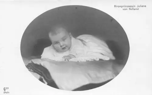 L039 Niederlande Prinzessin Juliana Königtum Postkarte