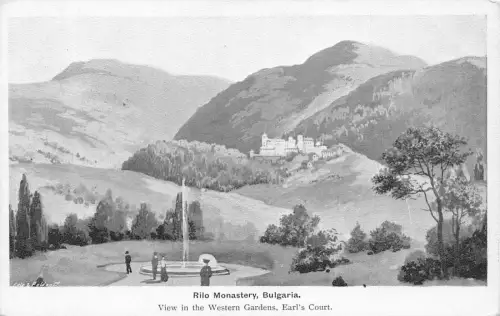 L103 Bulgarien Rila Kloster Vintage Postkarte