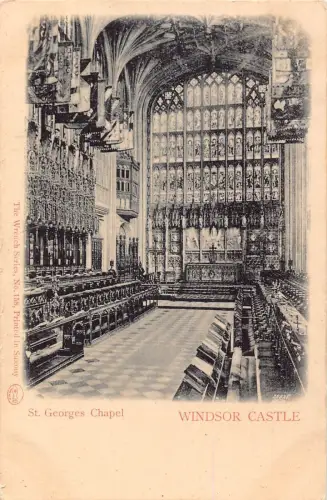 L238 England St Georges Chapel Windsor Castle Vintage Postkarte