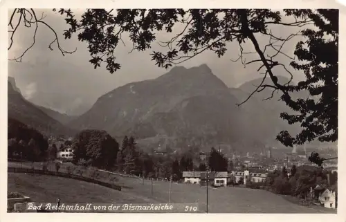 L156 Deutschland Bad Reichenhall von der Bismarkeiche alte Postkarte