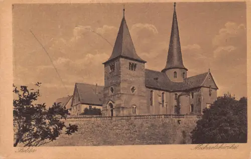 L211 Deutschland 1925 Fulda Michaels Kirche Vintage Postkarte