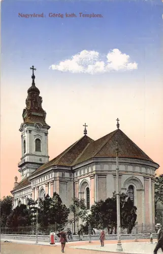 B299 Rumänien Oradea Nagyvarad Gorog Kath Templer Kirche Biserica Postkarte