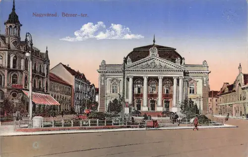 B299 Rumänien Oradea Nagyvarad Bemer ter Platz Teatrul Regina Maria AK