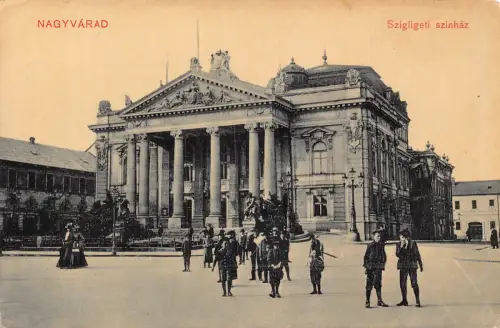 B300 Rumänien Oradea Nagyvarad Szigligeti Szinhaz Kinder Theater Postkarte