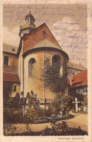 A135 Deutschland 1917 Feldpost 1. Weltkrieg Hildesheim 1100 Jahre Rosenstock Postkarte