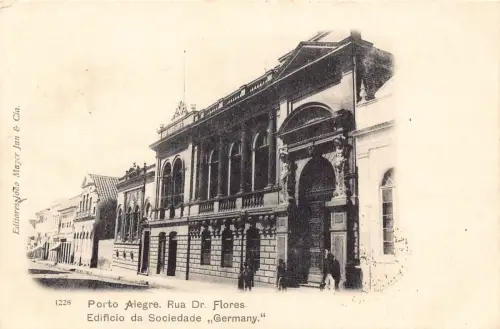L248 Brasilien 1900 Porto Alegre. Rua Dr. Flores. alte postkarte