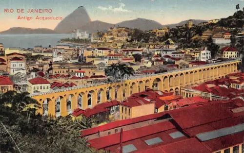 L248 Brasilien RIO DE JANEIRO Antigo Acqueducto Vintage Postkarte