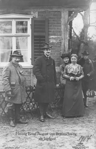 L094 Deutsches Königtum Herzog Erns August von Braunschweig Jagd Postkarte