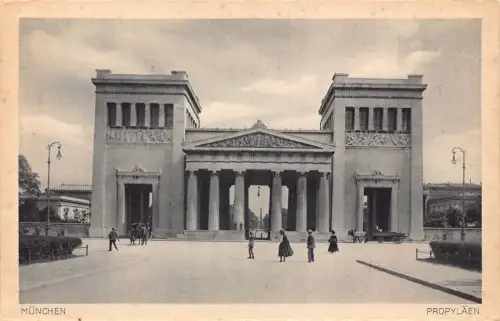 Deutschland München Propyläen Vintage Postkarte