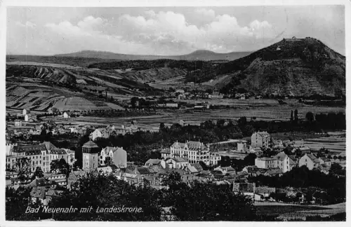 Deutschland Bad Neuenahr mit Landeskrone Gesamtansicht Vintage Postkarte