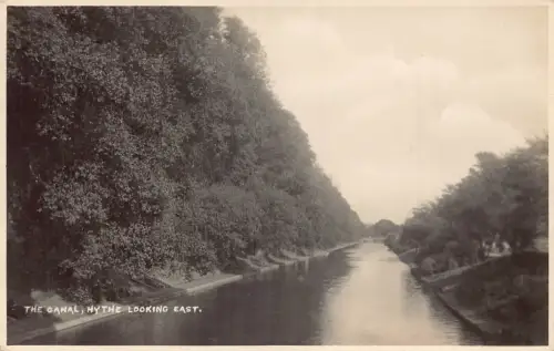 England Der Kanal Hythe Blick nach Osten Vintage Postkarte
