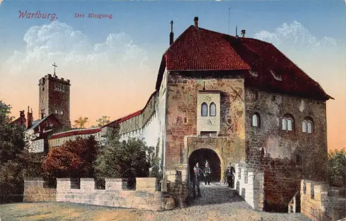 Deutschland Wartung Eingang Eingang Vintage Postkarte