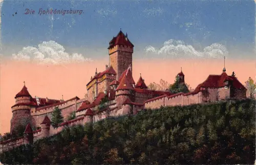 Deutschland 1917 Schloss Hohkoenigsburg 1. Weltkrieg Feldpostkarte