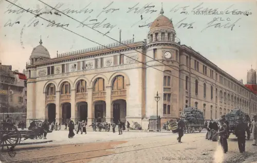 Frankreich 1905 Marseille Postamt Vintage Postkarte