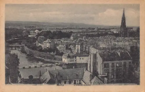 Frankreich Metz Gesamtansicht Vintage Postkarte