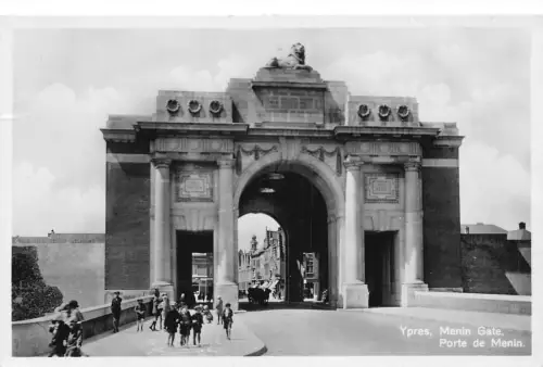Belgien Ypern Menin Tor Vintage Postkarte