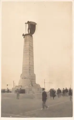 Belgien Zeebrugge Angriffsdenkmal der englischen Marine RPPC Vintage Postkarte