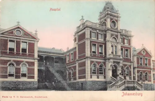 Südafrika Johannesburg Krankenhaus Vintage Postkarte