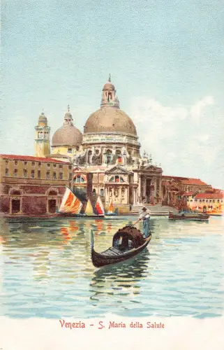Italien Venedig Venezia S Maria della Salute Vintage Postkarte