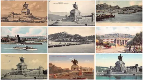 Deutschland Koblenz Kaiser Wilhelm Denkmal Dampfschiff etc Lot 9 Postkarten C335