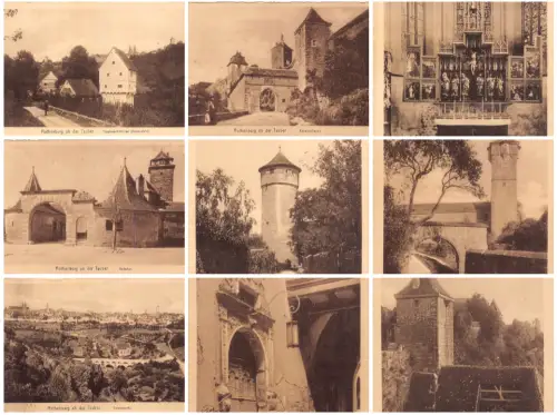 Deutschland Rothenberg o Tauber verschiedene Ansichten etc Lot 9 Ansichtskarten C336