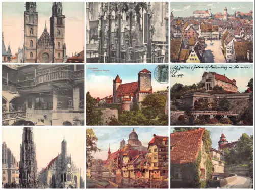 Deutschland Nürnberg Nürnberger Zitadelle Dom etc Lot 9 Postkarten C336