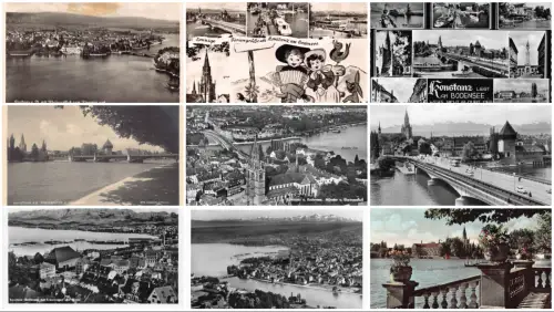 Deutschland Konstanz a Bodensee Gesamtansichten RPPC Lot 9 Postkarten C337