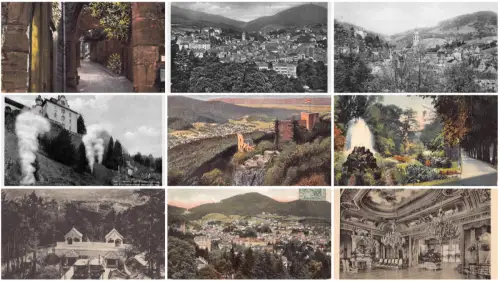 Deutschland Baden-Baden Zitadelle Standseilbahn Gesamtansicht etc Lot 9 Ansichtskarten C338