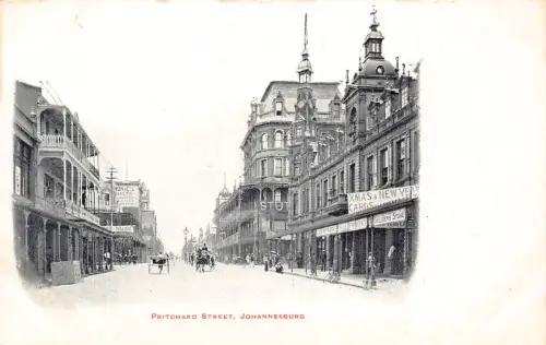 Südafrika Johannesburg Pritchard Street XMas und Neujahrskarten Postkarte
