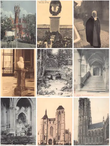 Belgien Malines Denkmal Kirche etc Lot 9 Postkarten C341