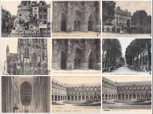 Frankreich Abbeville Saint Stanislas Kloster Kirche etc Lot 9 Postkarten C347