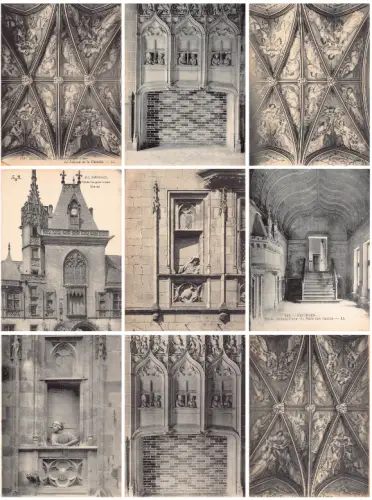 Frankreich Bourges Palais Jacques Cour Lot 9 Postkarten C346