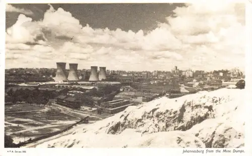 Südafrika Johannesburg aus den Minenhalden Vintage Postkarte