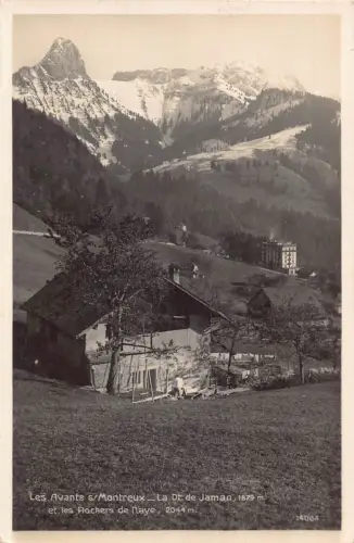 Schweiz Les Avants Montreux Dt de Jaman Berg Vintage Postkarte