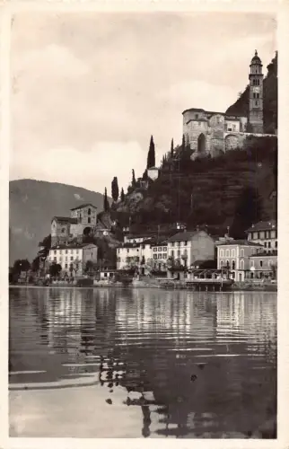 Schweiz Morcote Lago di Lugano Vintage Postkarte