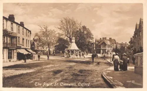 England Oxford The Plain St Clements Vintage Postkarte