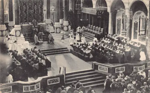 England London Hochmesse Erzbischof von Paris in Westminster religiöse Postkarte