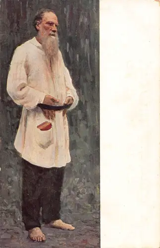 Russland E Repine Kunst Graf Leo Tolstoi Schriftstellermuseum Zar Alexandre III Postkarte