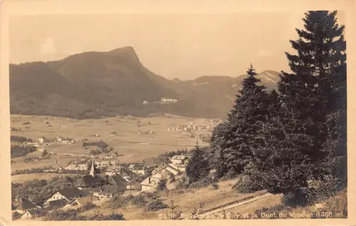 Schweiz Ballaigues und Dent de Vaulion Vintage Postkarte