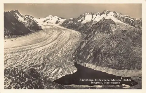 Schweiz Eggishorn Aletschgletscher Jungfrau Maerjelensee AK