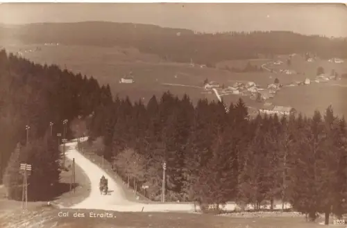 Schweiz Col des Etroits Straße Vintage Postkarte