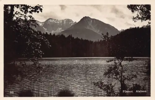 Österreich Füssen Alatsee RPPC Vintage Postkarte