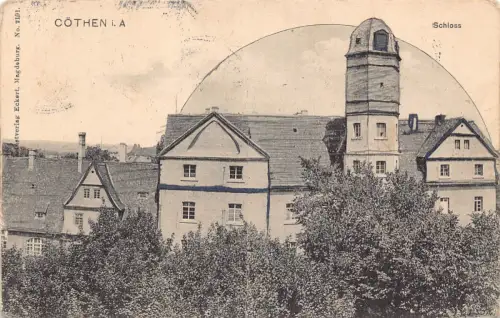Niederlande 1910 Coethen i A Schloss Schloss Vintage Postkarte