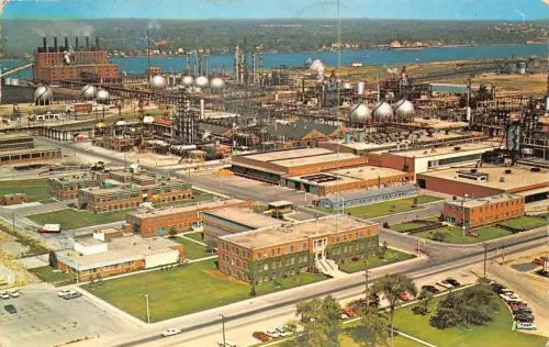 Kanada 1966 Polymer Corporation in Sarnia Ontario Fabrik Industrie Postkarte