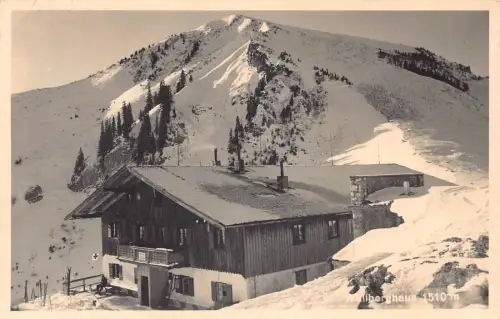 L323 Deutschland 1954 Wallberghaus Schneegebirge Vintage Postkarte