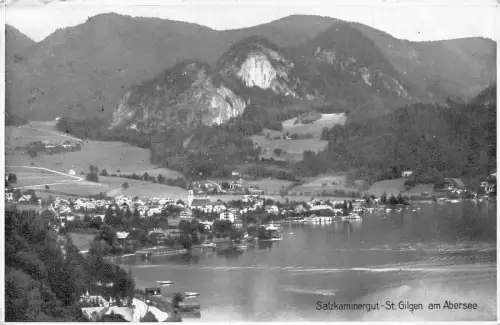 A076 Österreich 1938 Salzkarmmergut St. Gilgen am Abersee Hochland AK
