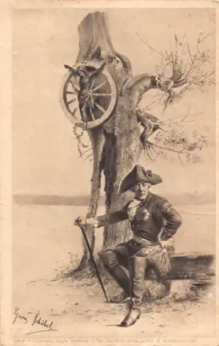 L074 Prof Georg Schobel - Friedrich der Große Postkarte