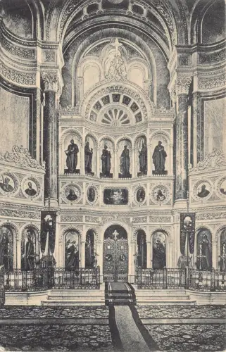 L010 Deutschland 1906 Wiesbaden Gmechische Kapelle Innenkapelle Vintage Postkarte