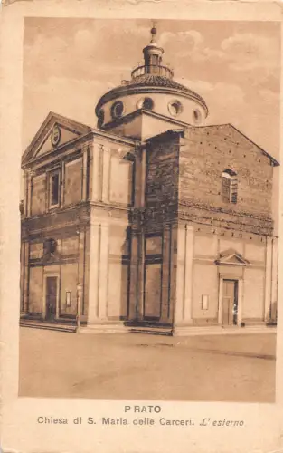 Italien Prato Chiesa di S Maria delle Carceri Kirche Vintage Postkarte